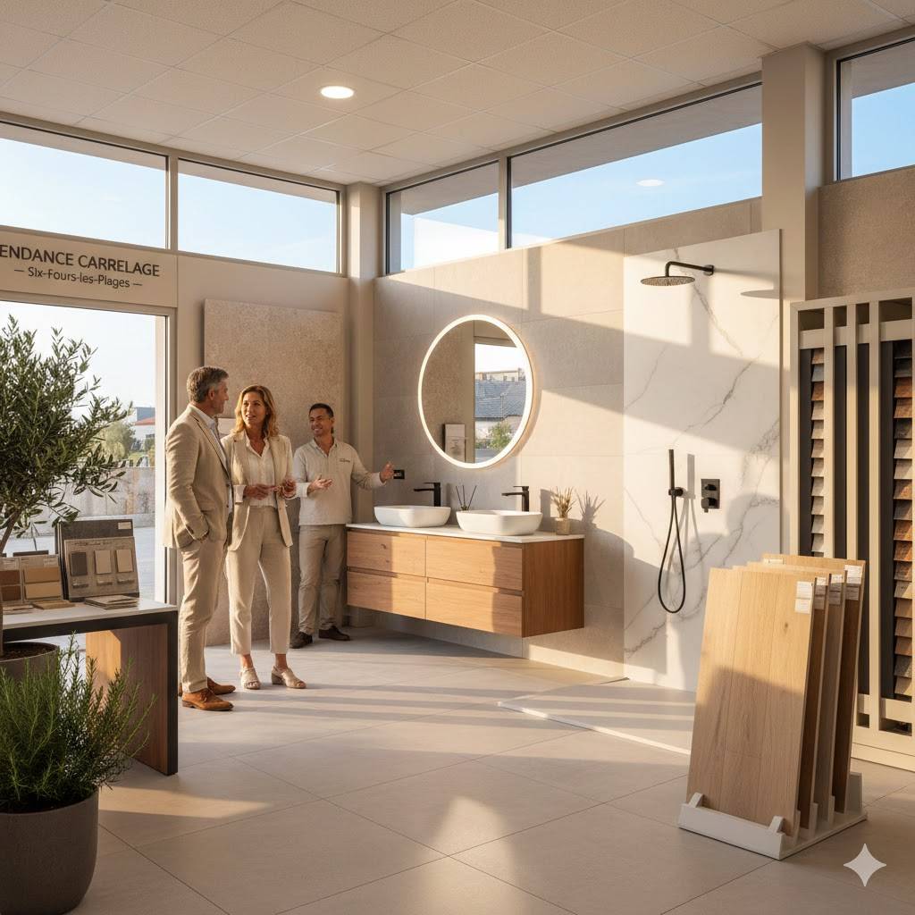 Acheter carrelage sol intérieur 60x60 pour rénovation de villa moderne à Sanary-sur-Mer proche Six-Fours