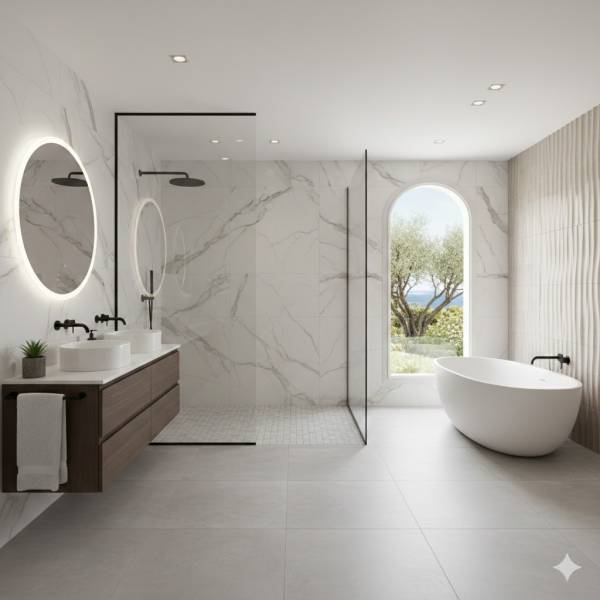 Acheter carrelage de salle de bain moderne et faïence design à Sanary-sur-Mer dans le Var